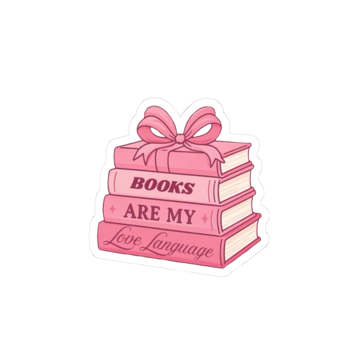 Books Are My Love Language Sticker