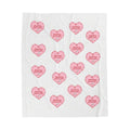 Valentine Heart Pattern Velveteen Plush Blanket