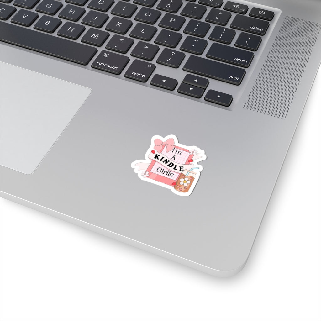 I’m a Kindle Girlie Sticker Cute Reading Laptop Sticker