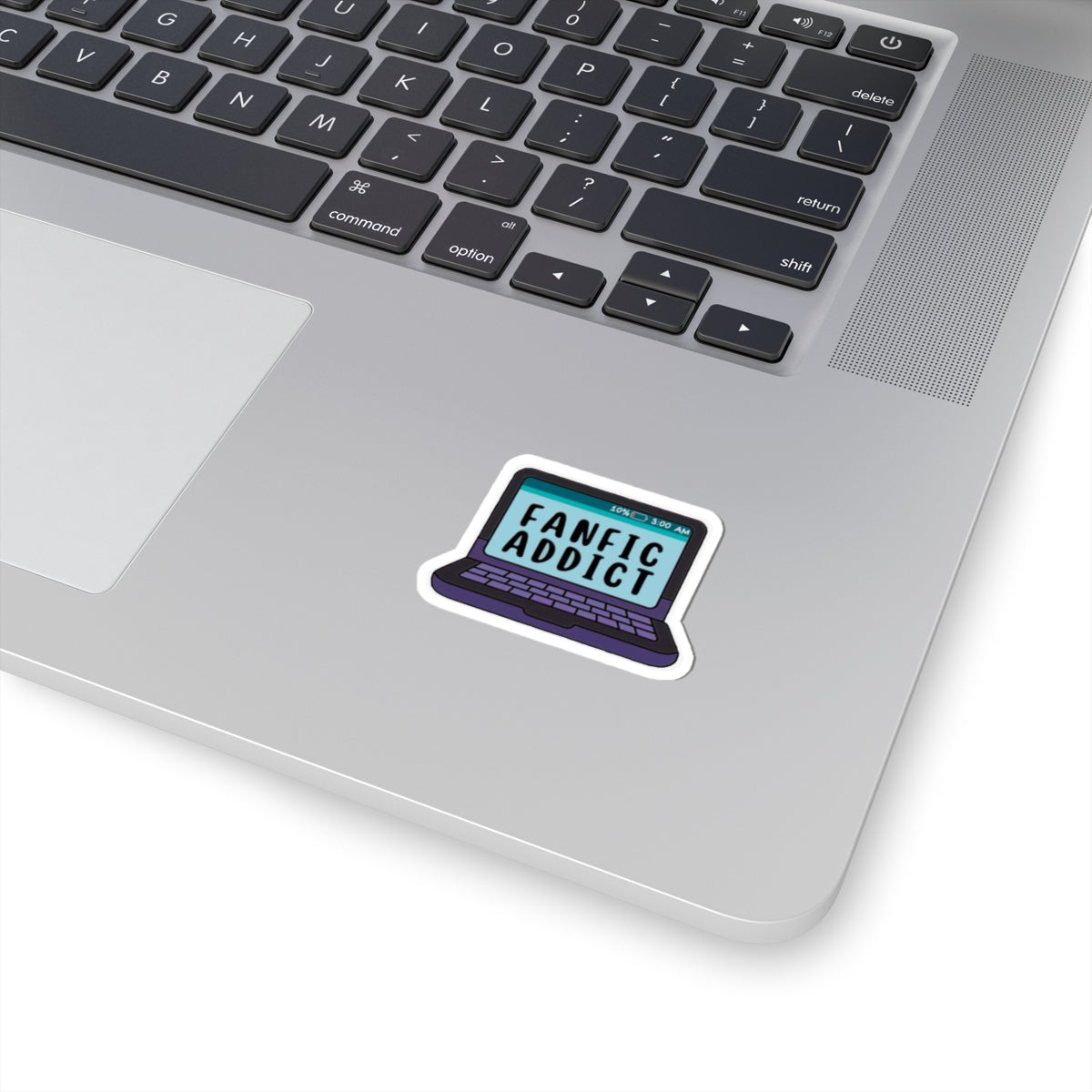 Fanfic Addict Laptop Sticker Fanfiction Vinyl Sticker for Laptops, Journals & Water Bottles