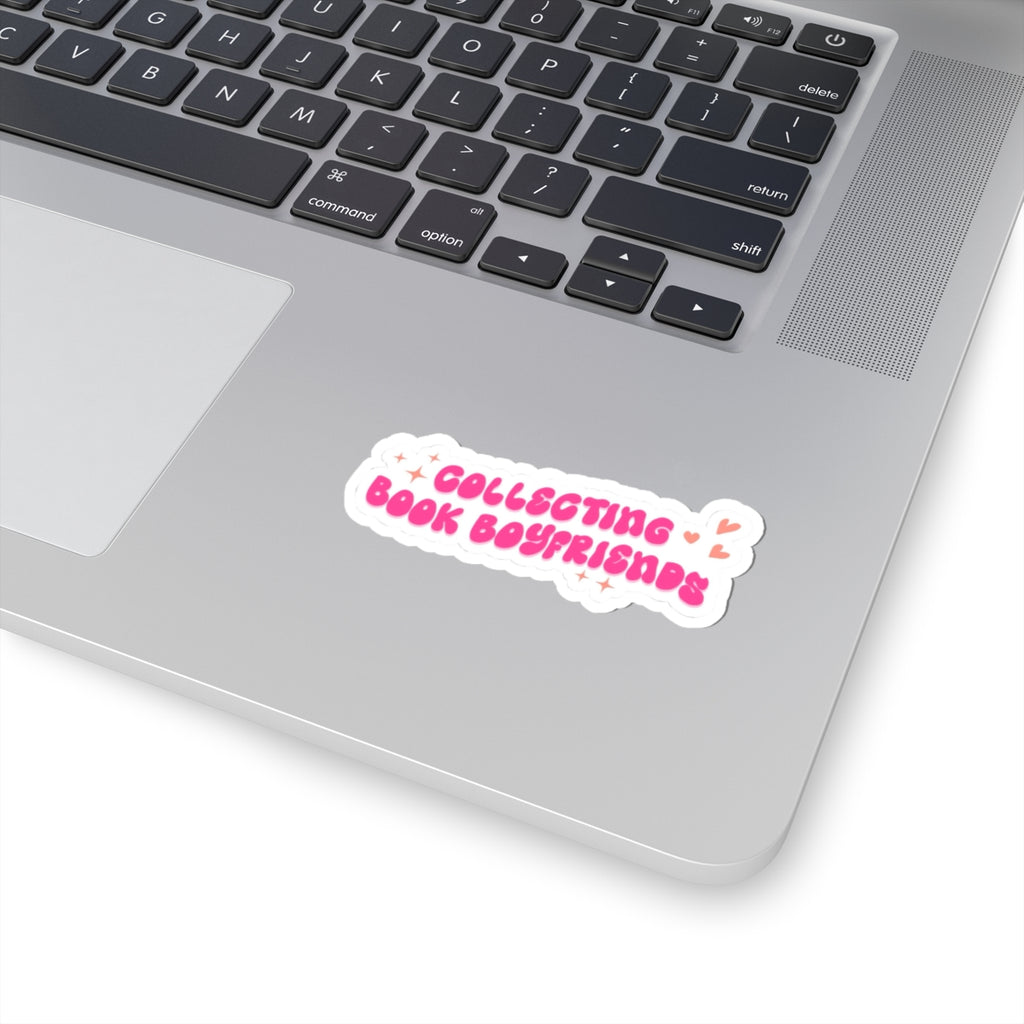 Collecting Book Boyfriends Sticker Cute Pink Aesthetic Decal for Readers