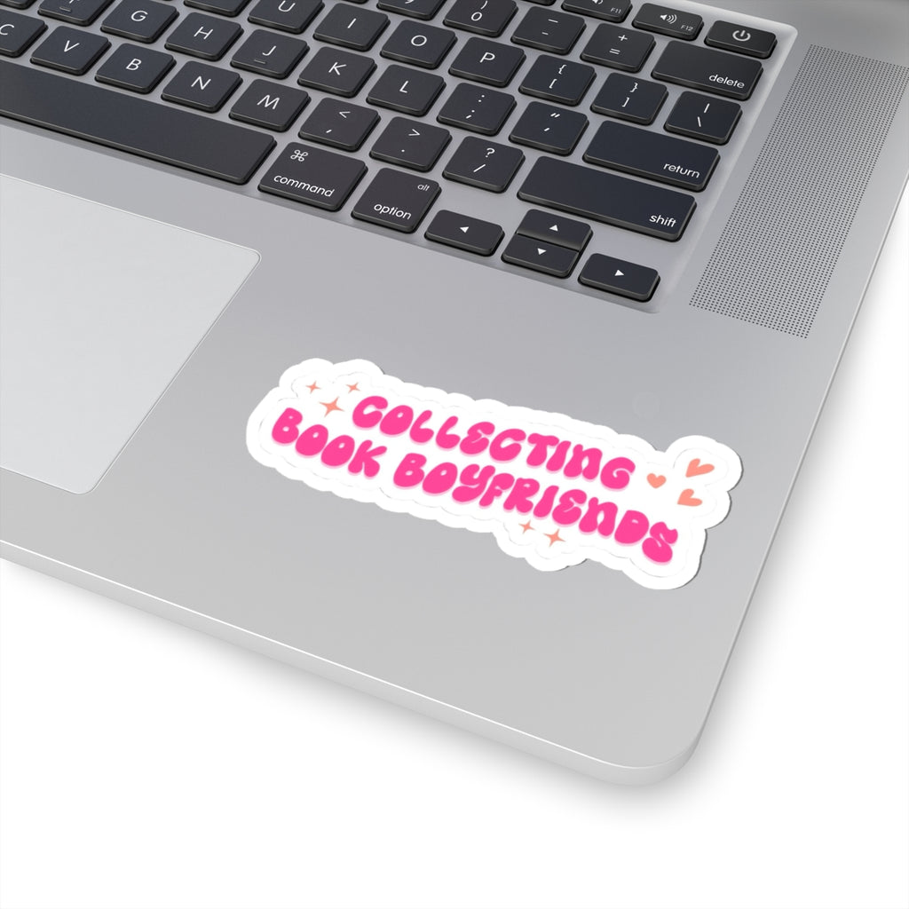 Collecting Book Boyfriends Sticker Cute Pink Aesthetic Decal for Readers