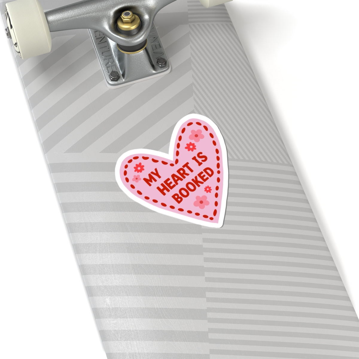 My Heart Is Booked Heart Sticker