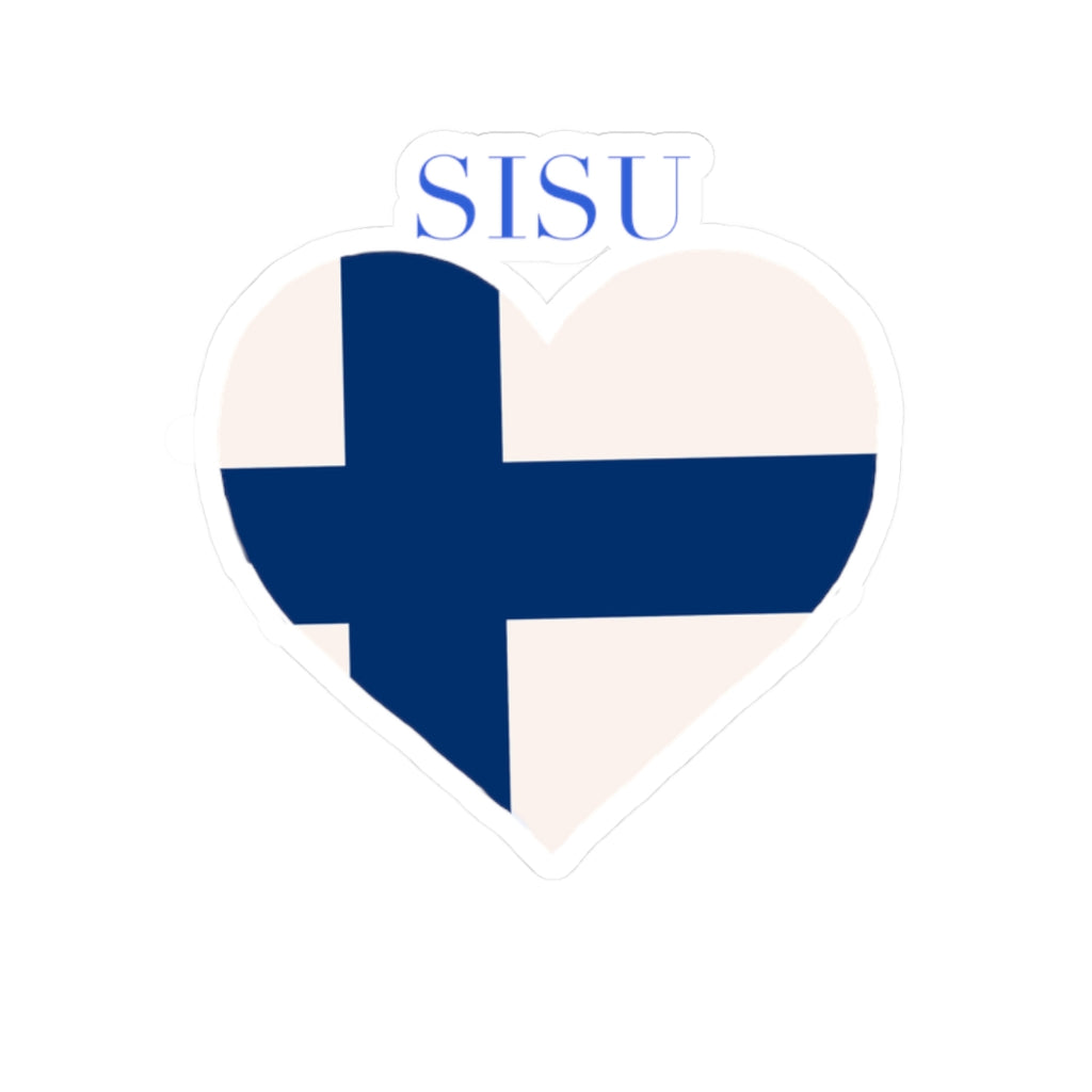 SISU Heart Finland Flag Sticker