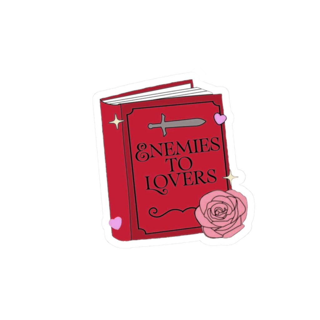 "Enemies to Lovers" Book Sticker