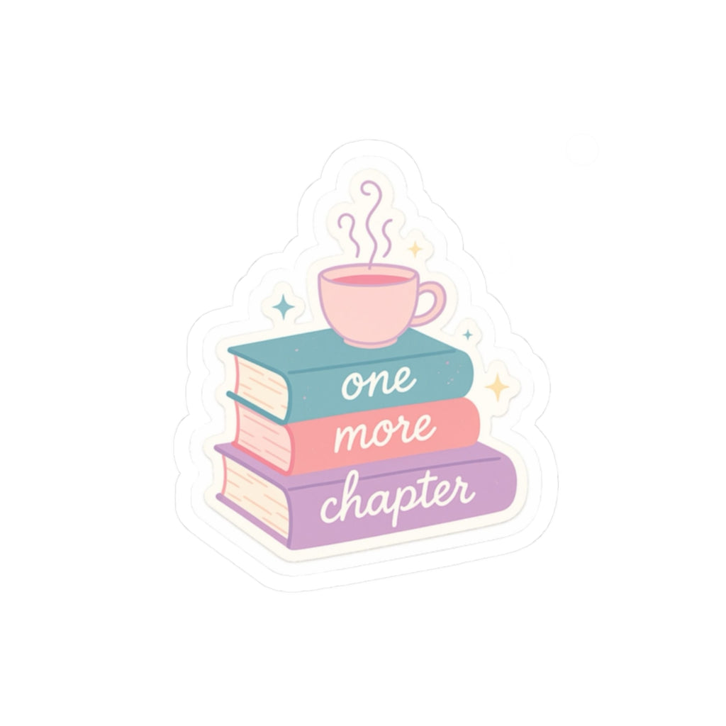 One More Chapter Sticker Book Lover Decal