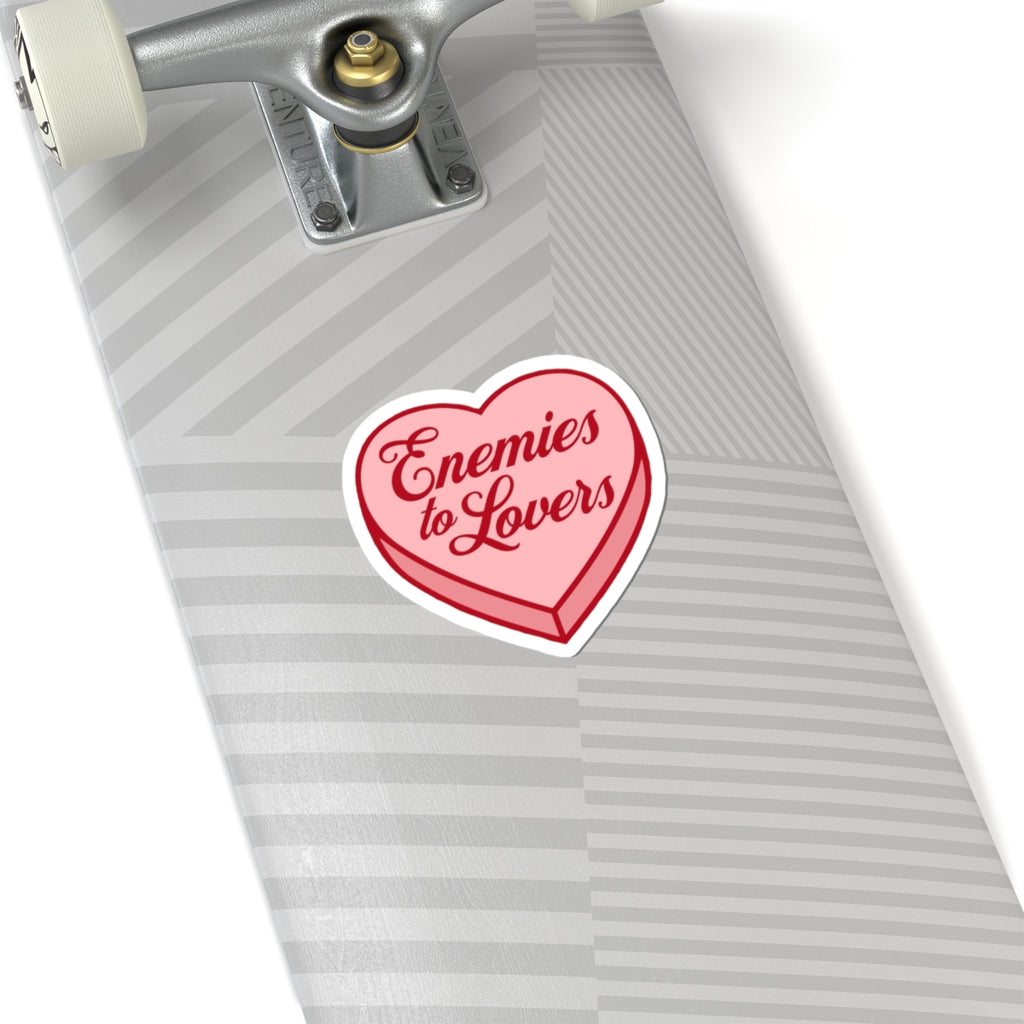 'Enemies to Lovers' Heart Design (Romantic, Sassy Laptop & Gift Sticker)