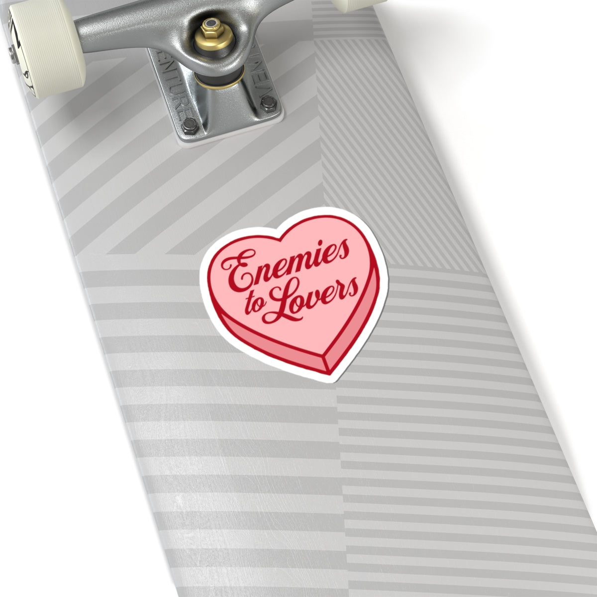 'Enemies to Lovers' Heart Design (Romantic, Sassy Laptop & Gift Sticker)