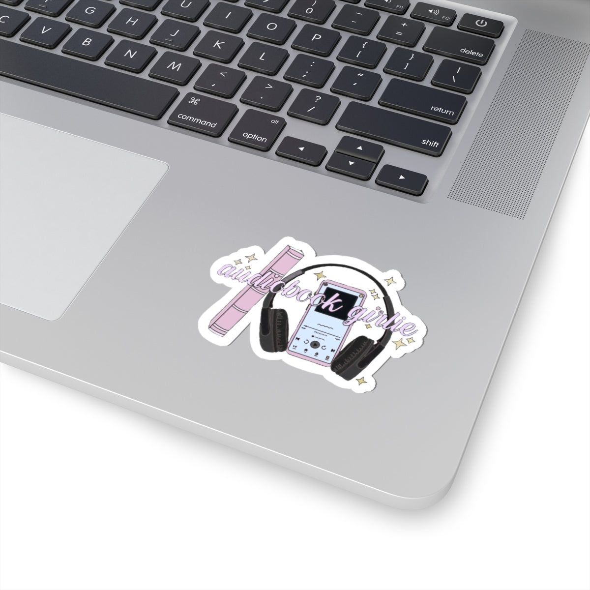 Audiobook Girlie Sticker — Cute Headphones & Phone Sticker for Book Lovers
