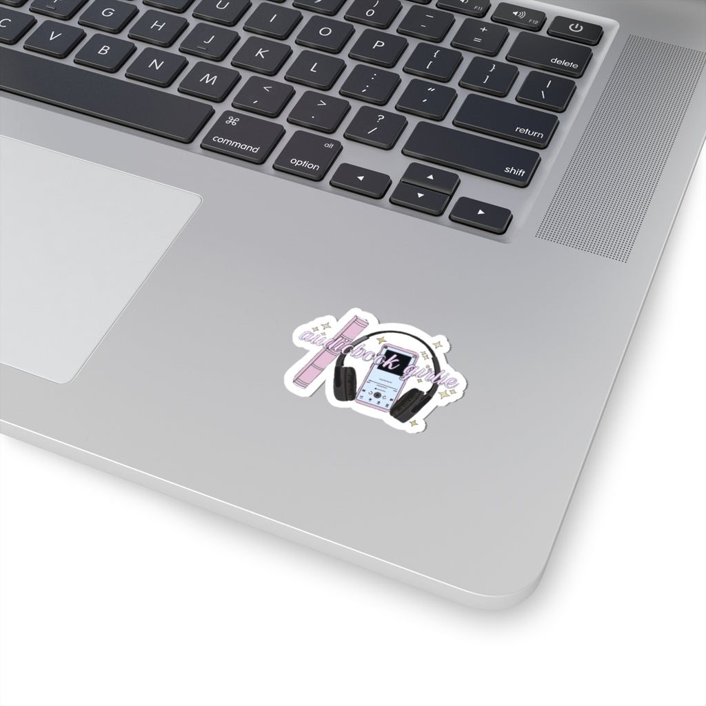 Audiobook Girlie Sticker — Cute Headphones & Phone Sticker for Book Lovers