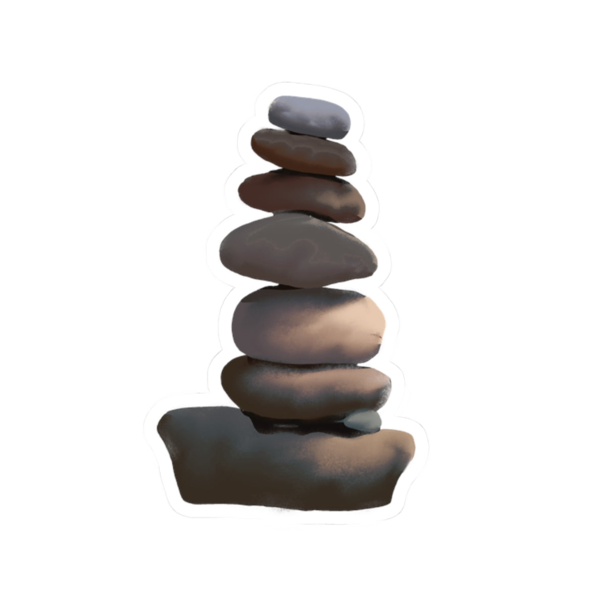 Stacked Rocks Stickers