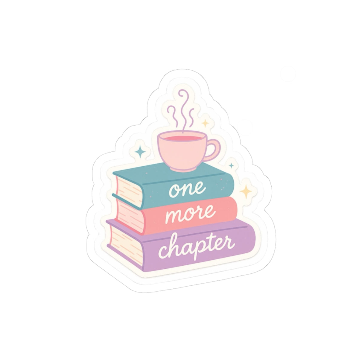 One More Chapter Sticker Book Lover Decal