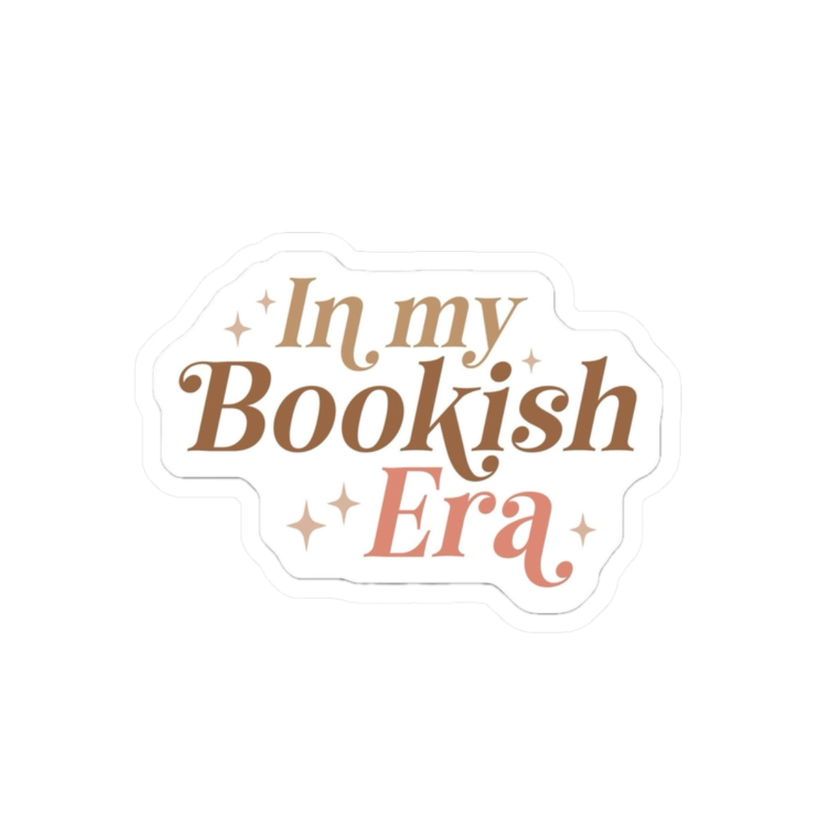 Bookish Era Sticker — 'In My Bookish Era' Vinyl Sticker for Laptops & Journals