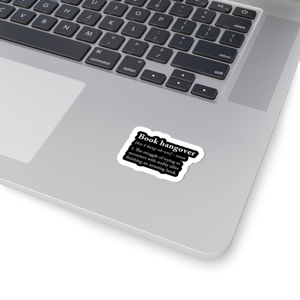 Book Hangover Definition Sticker — Literary Laptop Decal