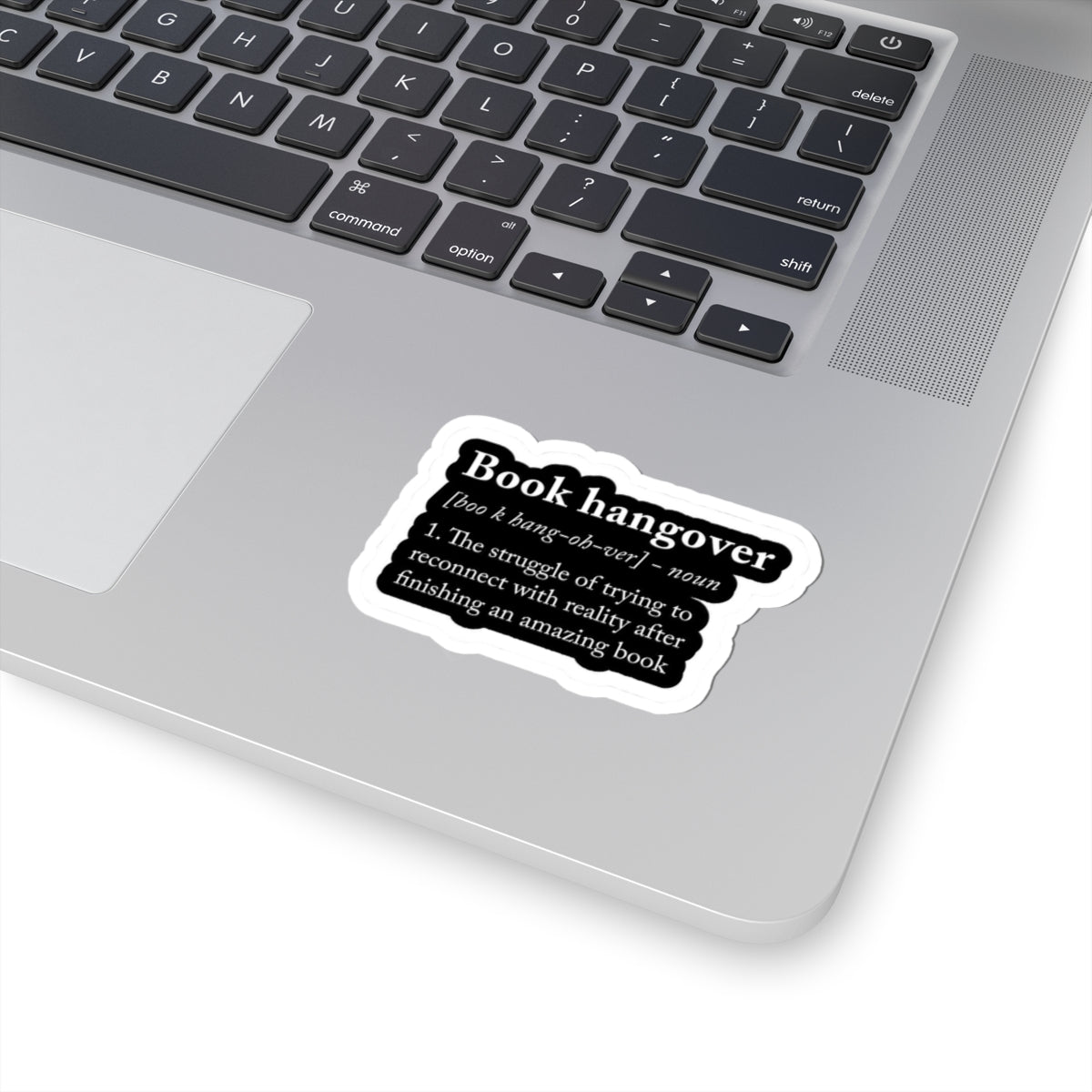Book Hangover Definition Sticker — Literary Laptop Decal