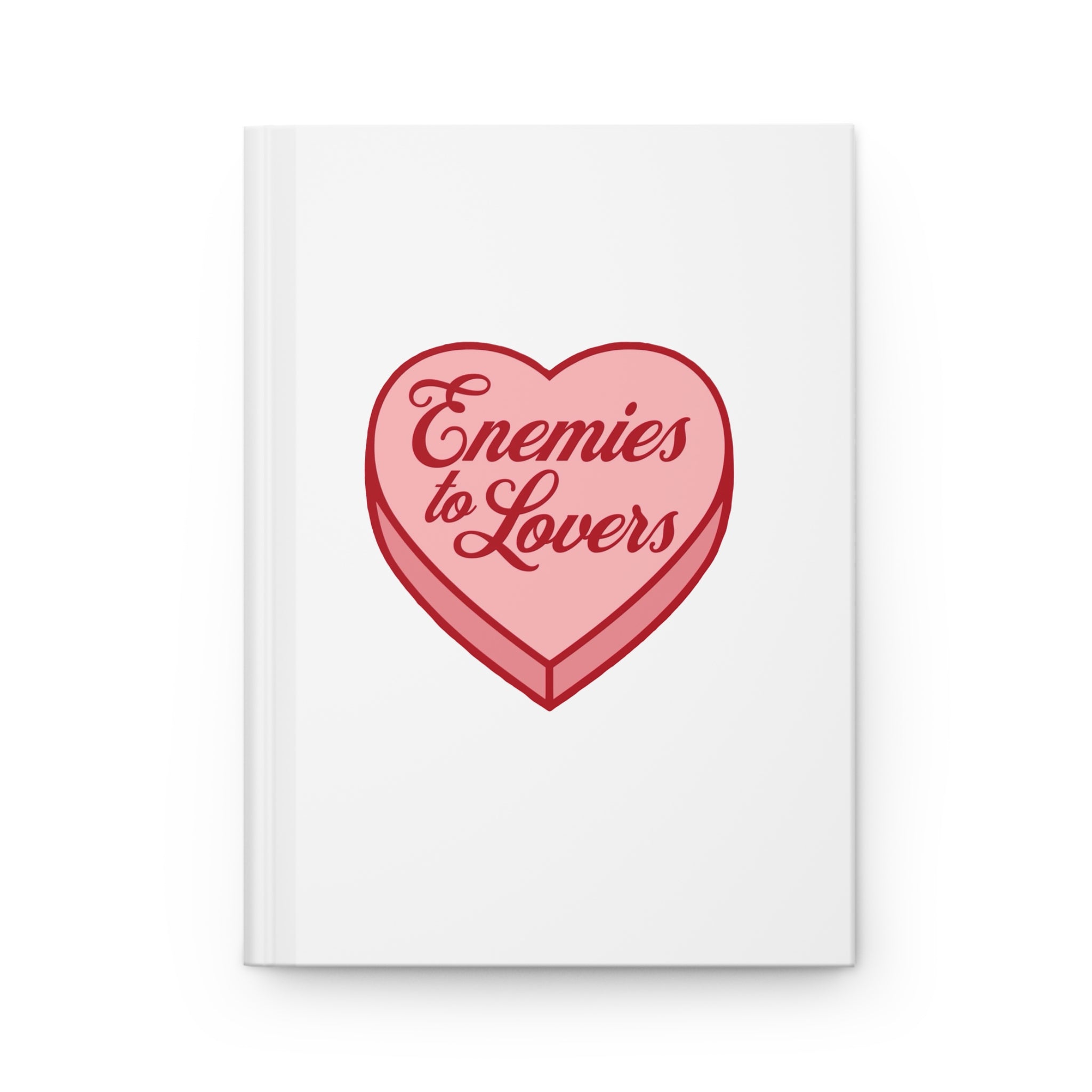 Hardcover Journal — "Enemies to Lovers" Heart Design