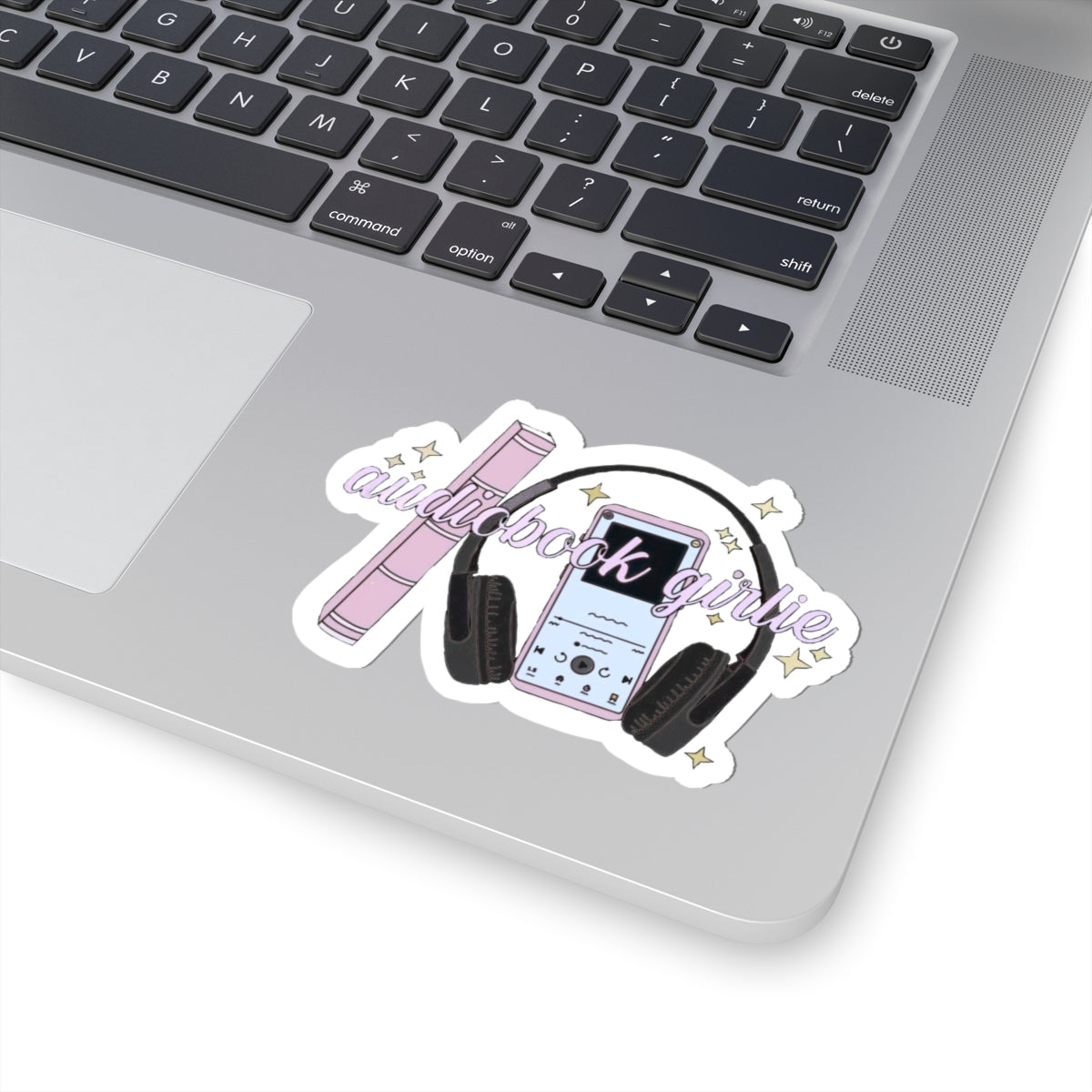 Audiobook Girlie Sticker — Cute Headphones & Phone Sticker for Book Lovers