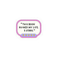 "This Book Ruined My Life. 5 Stars." Cute Pastel Review Decal Stickers