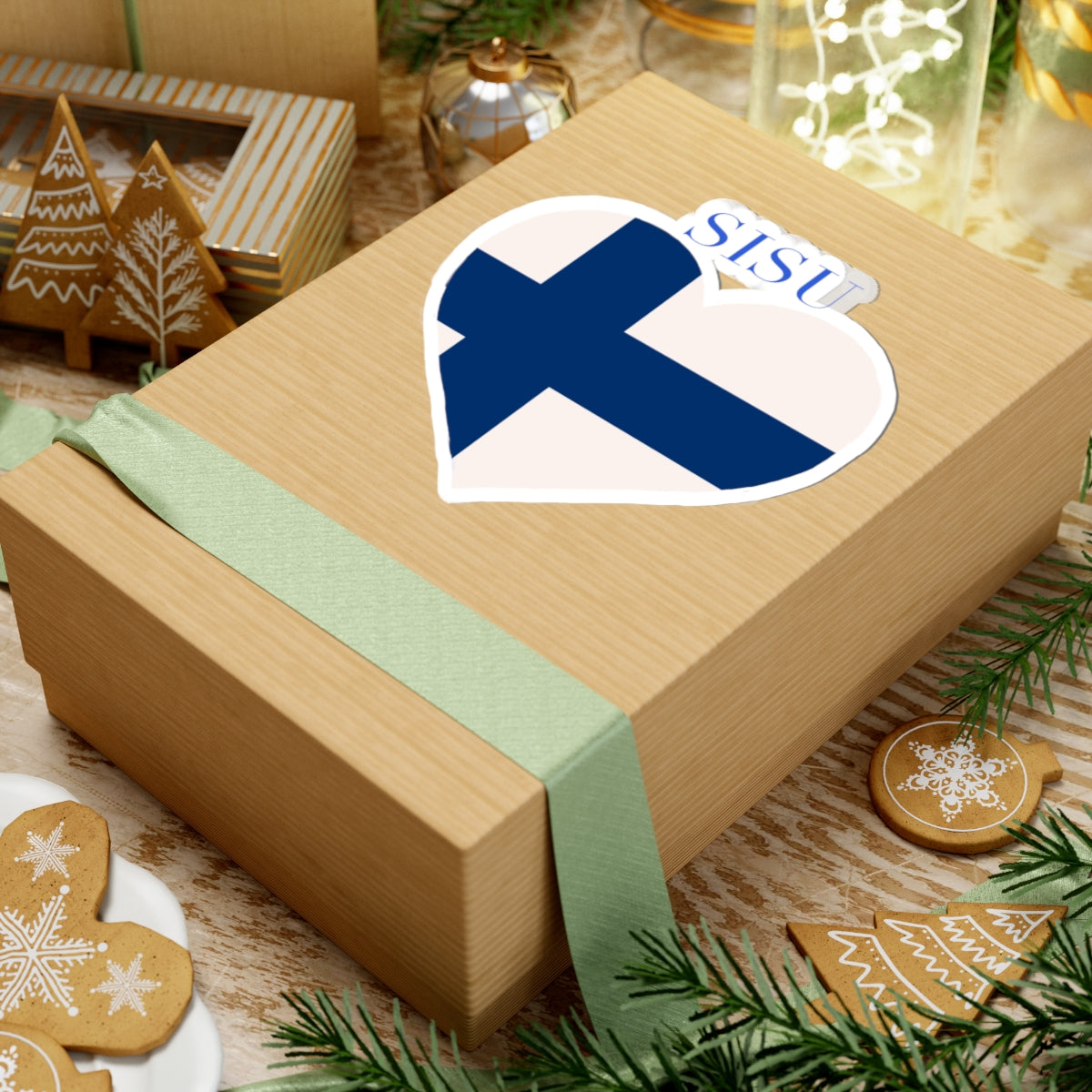 SISU Heart Finland Flag Sticker