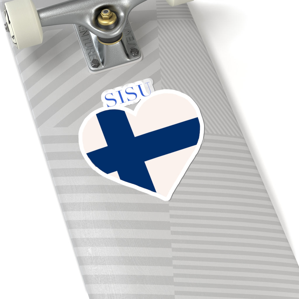 SISU Heart Finland Flag Sticker