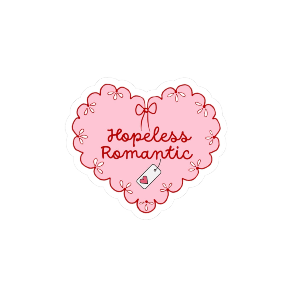 Hopeless Romantic Heart Sticker