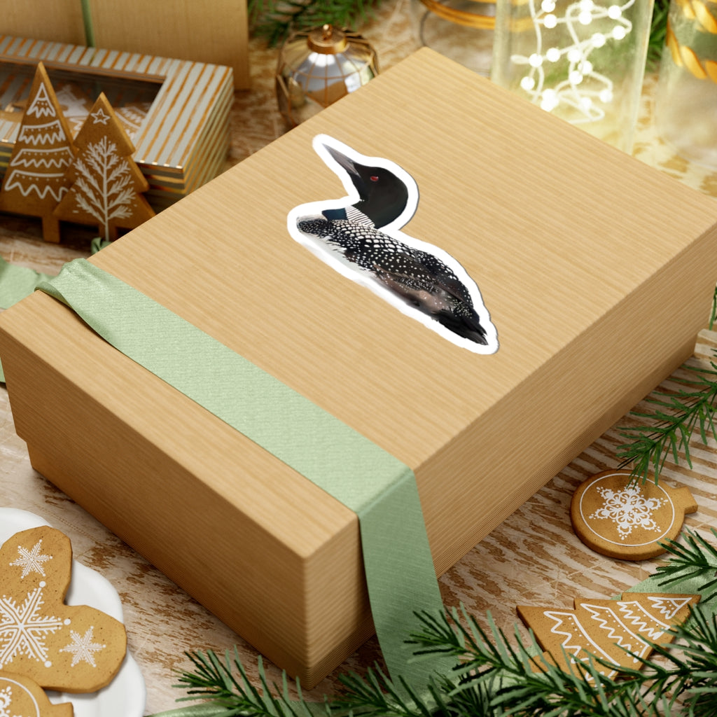 Common Loon Sticker — Realistic Wildlife Decal for Laptops & Waterfowl Fans