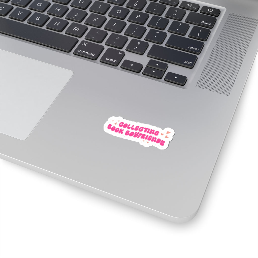 Collecting Book Boyfriends Sticker Cute Pink Aesthetic Decal for Readers
