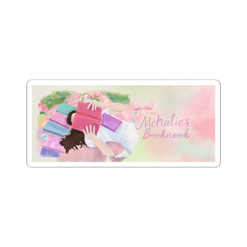 'Mchalie's Booknook' Pastel Reading Sticker Decal