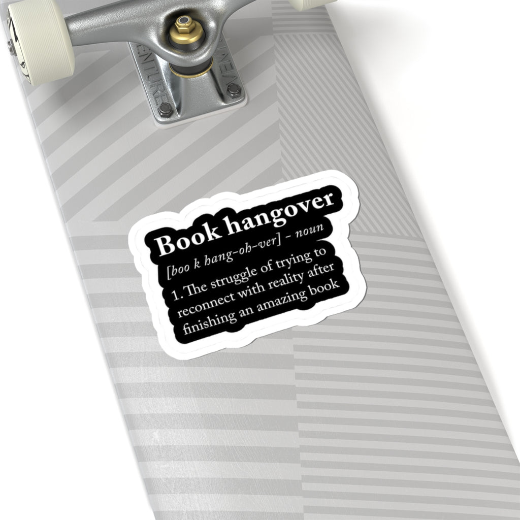 Book Hangover Definition Sticker — Literary Laptop Decal