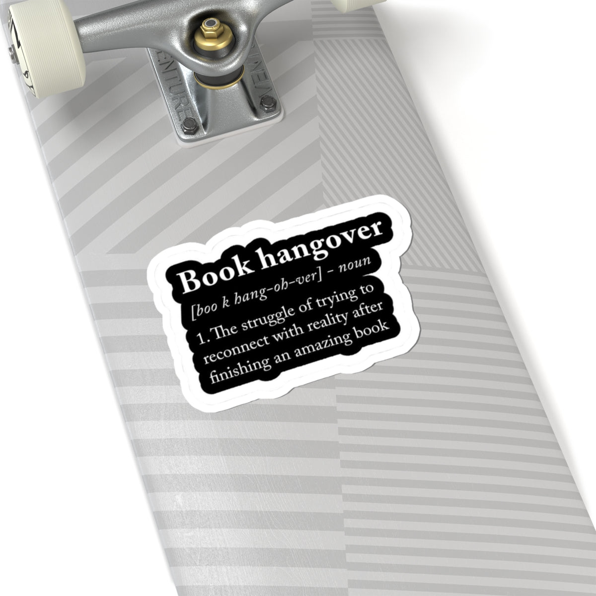 Book Hangover Definition Sticker — Literary Laptop Decal