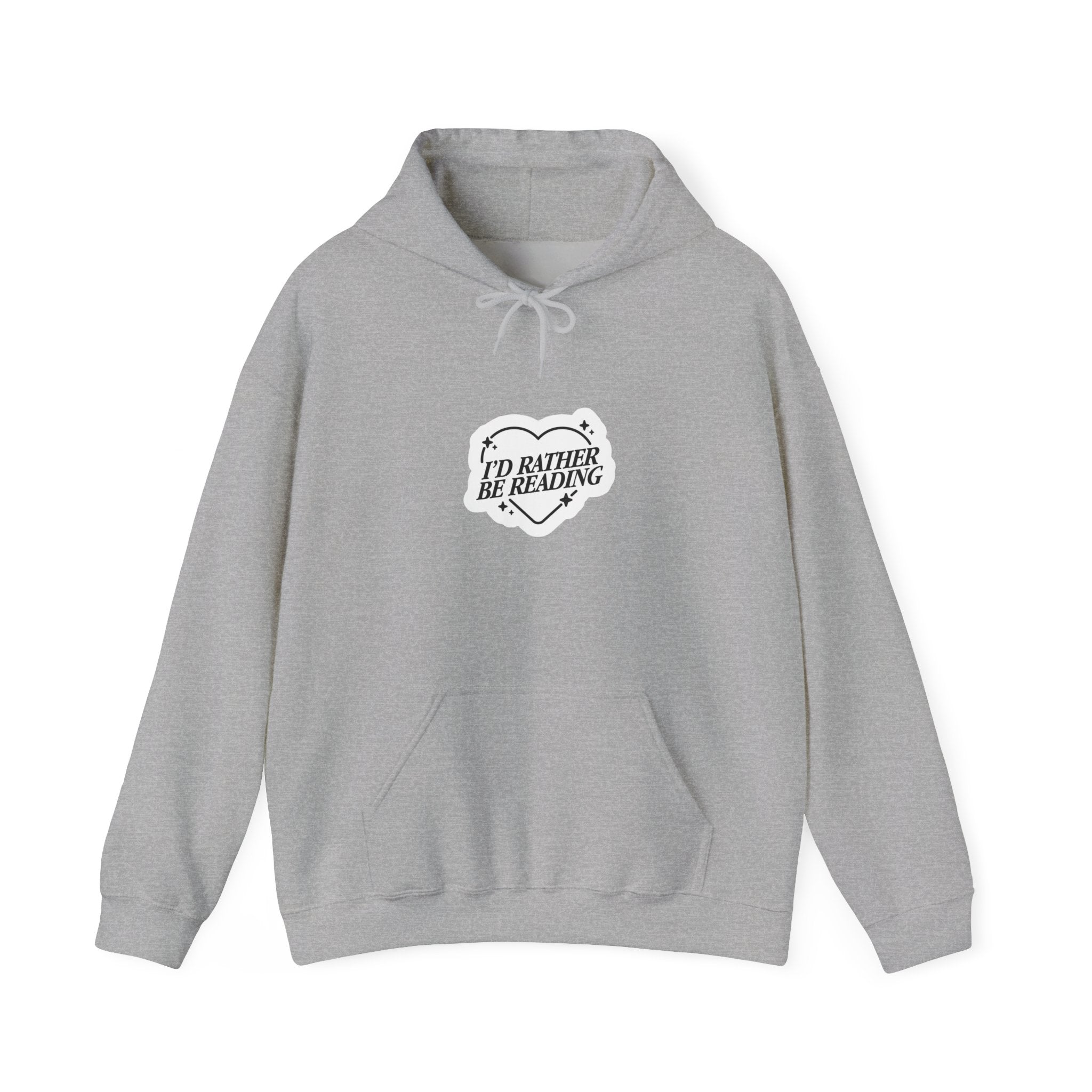 I'd Rather Be Reading Hoodie - Cozy Book Lover Pullover