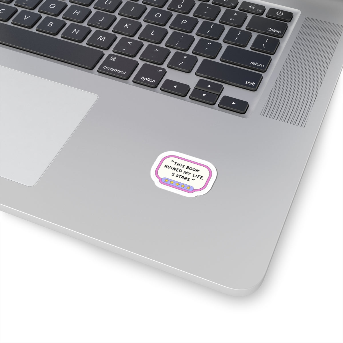 "This Book Ruined My Life. 5 Stars." Cute Pastel Review Decal Stickers