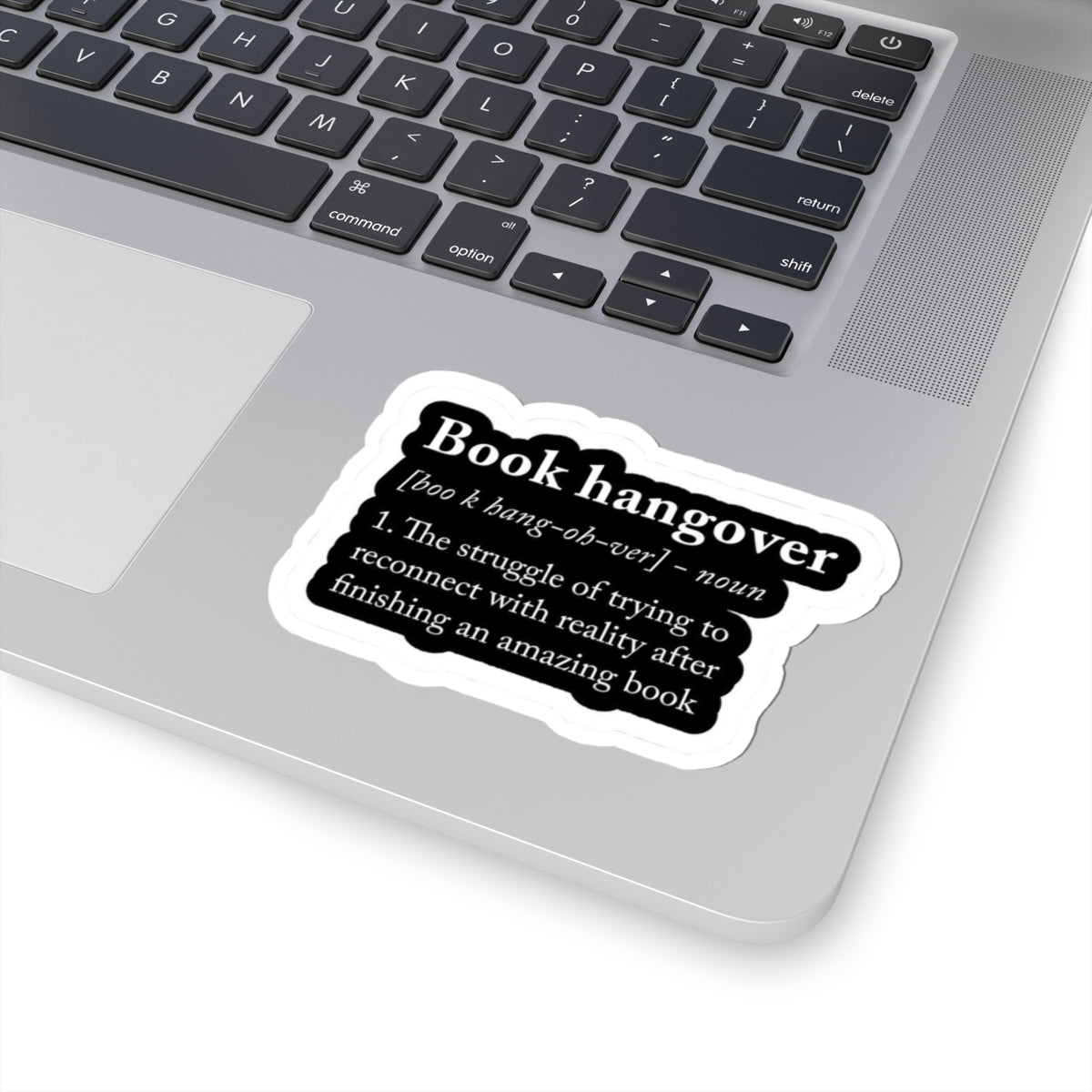 Book Hangover Definition Sticker — Literary Laptop Decal