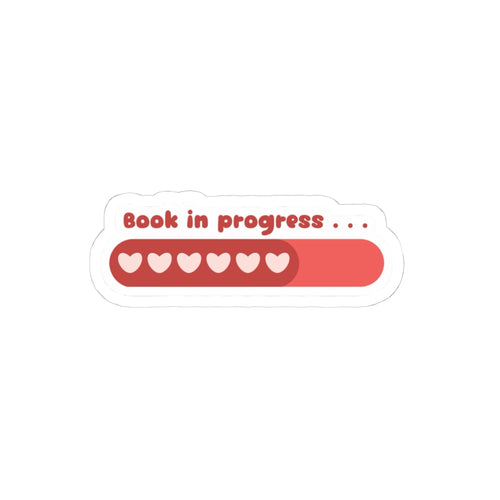 Book in Progress Sticker