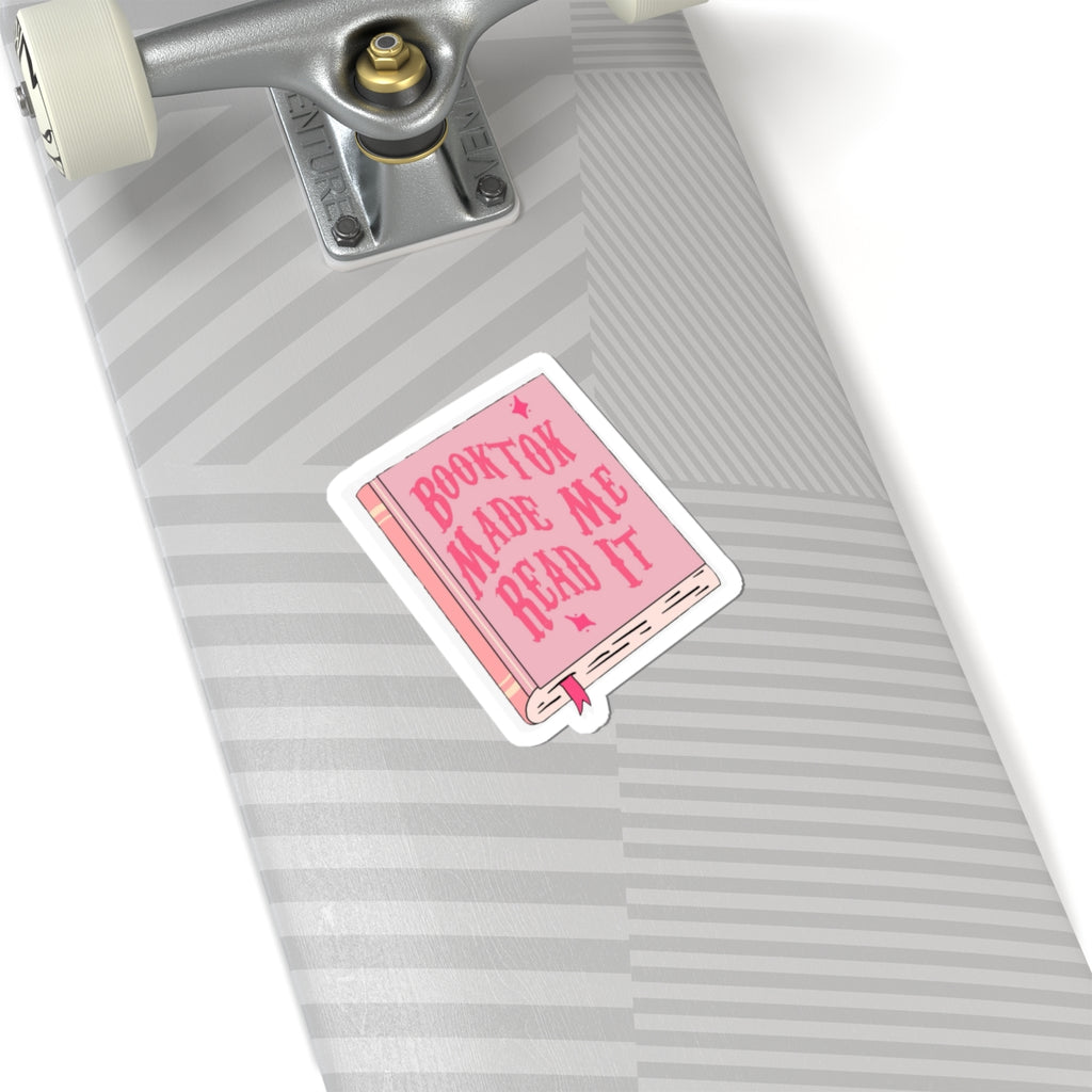 BookTok Made Me Read It Sticker for Laptops & Journals