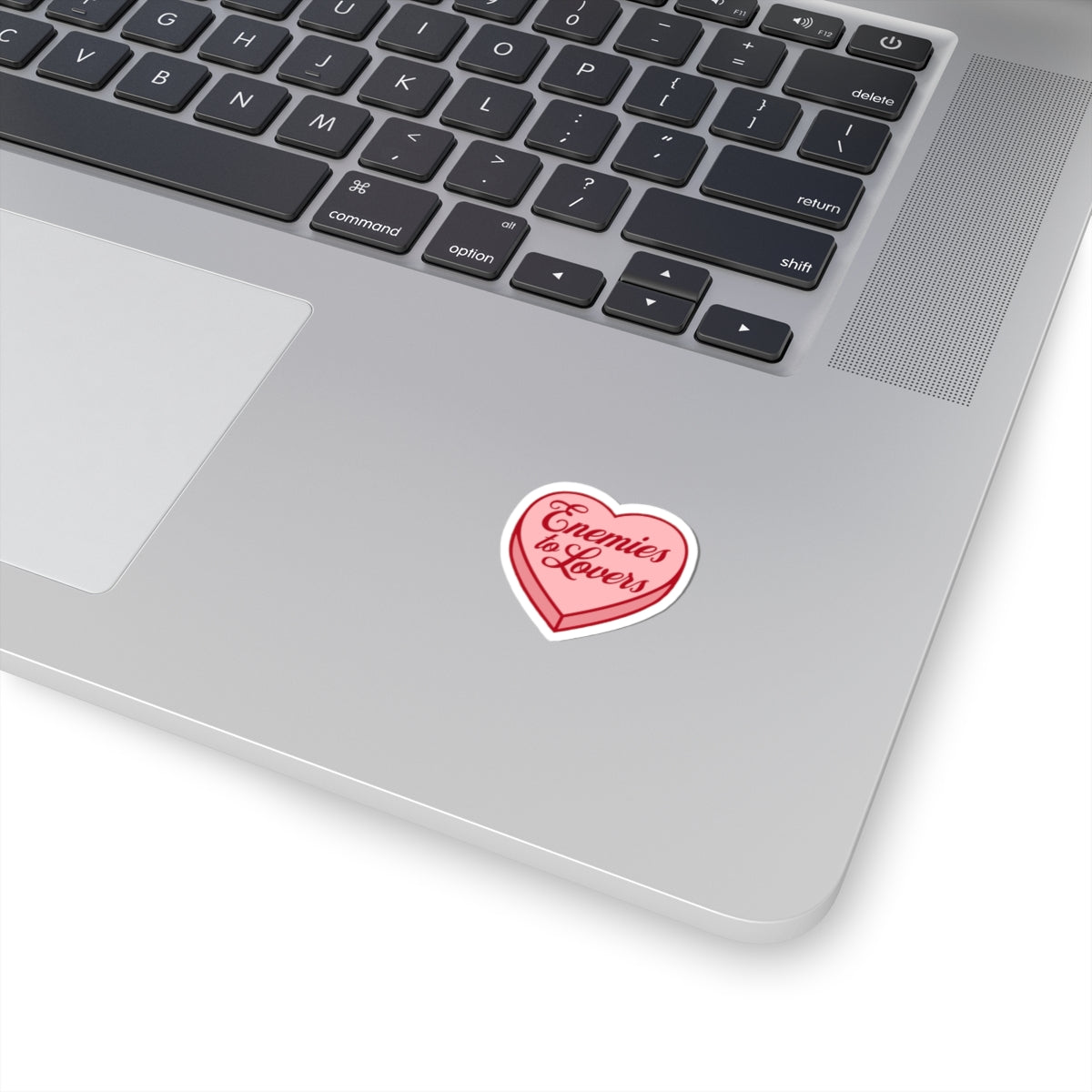 'Enemies to Lovers' Heart Design (Romantic, Sassy Laptop & Gift Sticker)
