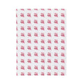 Plush Blanket — Pink Floral Bunny Repeat Velveteen Throw