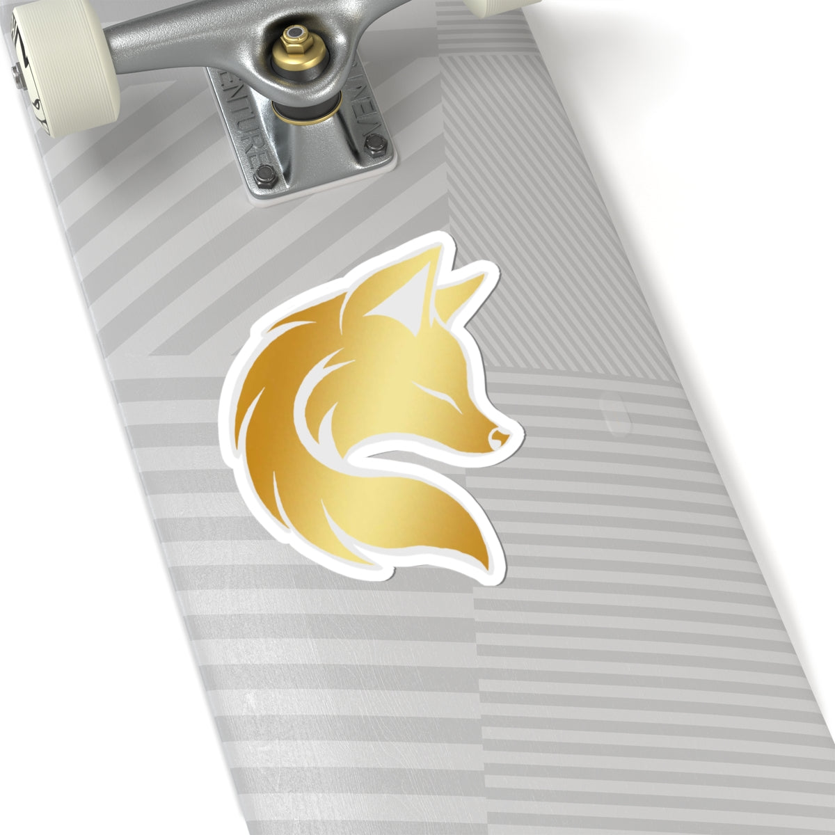 Gold Fox Sticker Laptop Decal