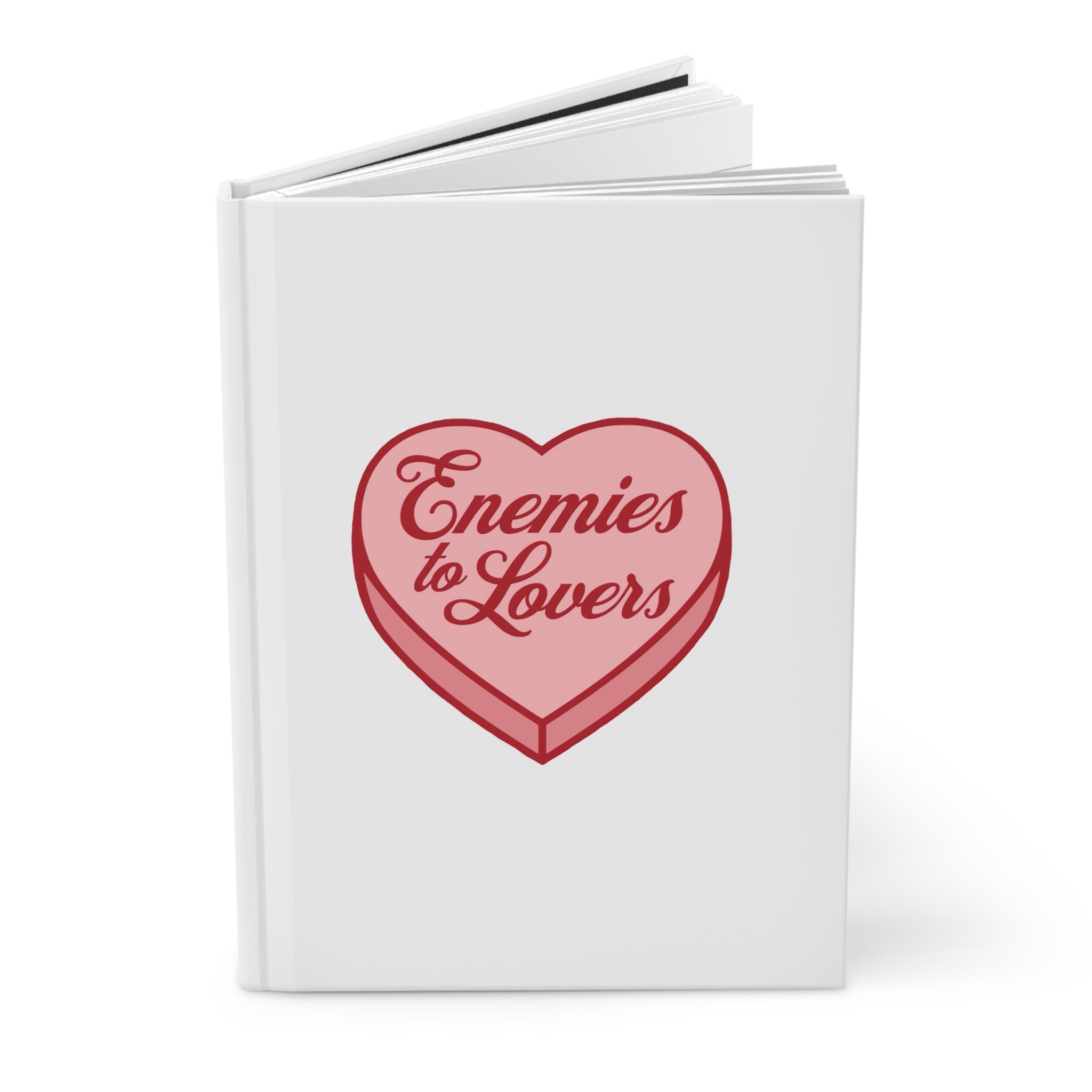 Hardcover Journal — "Enemies to Lovers" Heart Design