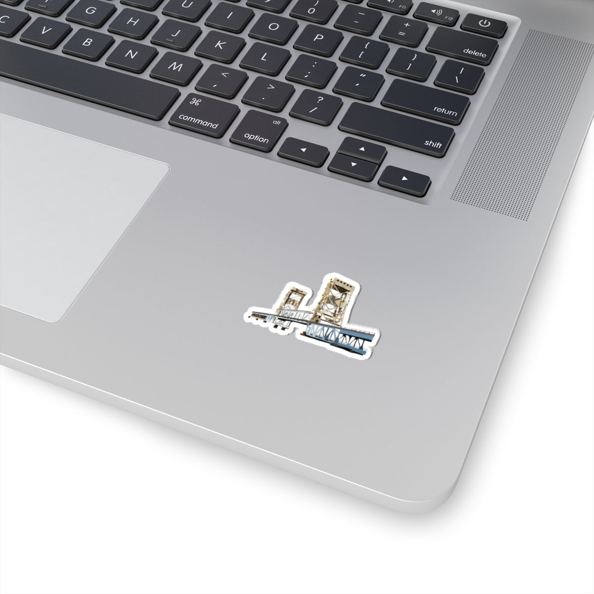Portage Lift Bridge Sticker — Illustrated Landmark Vinyl Kiss-Cut Decal