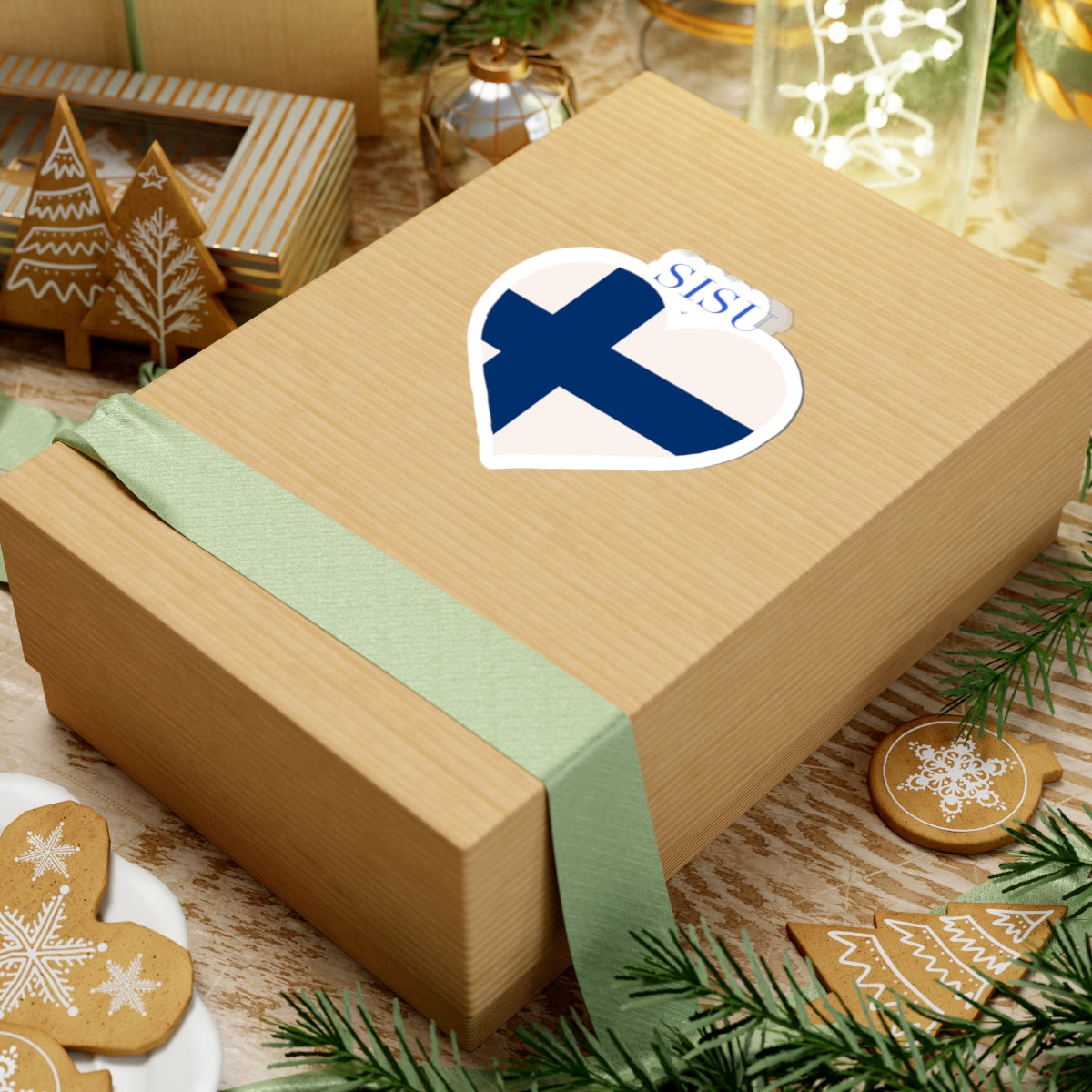 SISU Heart Finland Flag Sticker