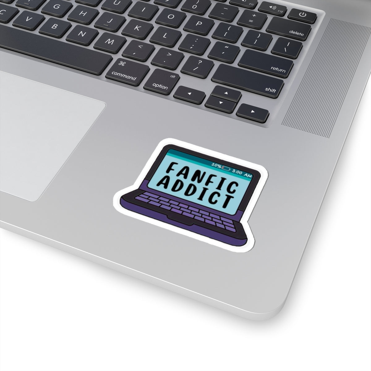 Fanfic Addict Laptop Sticker Fanfiction Vinyl Sticker for Laptops, Journals & Water Bottles