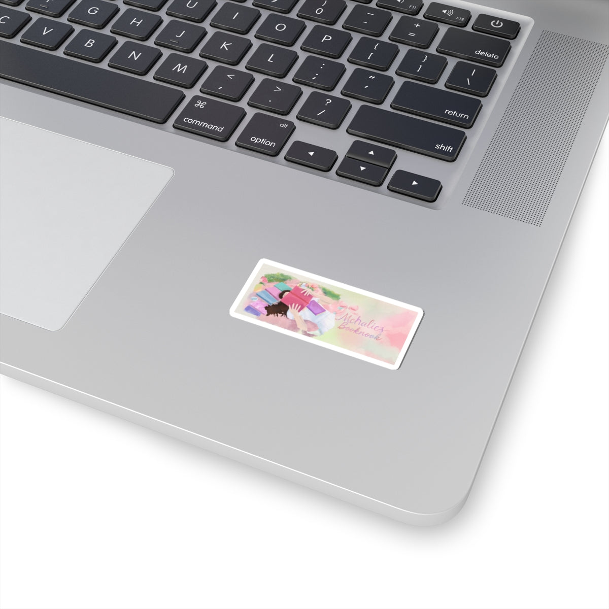 'Mchalie's Booknook' Pastel Reading Sticker Decal