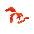 Great Lakes Orange Sticker